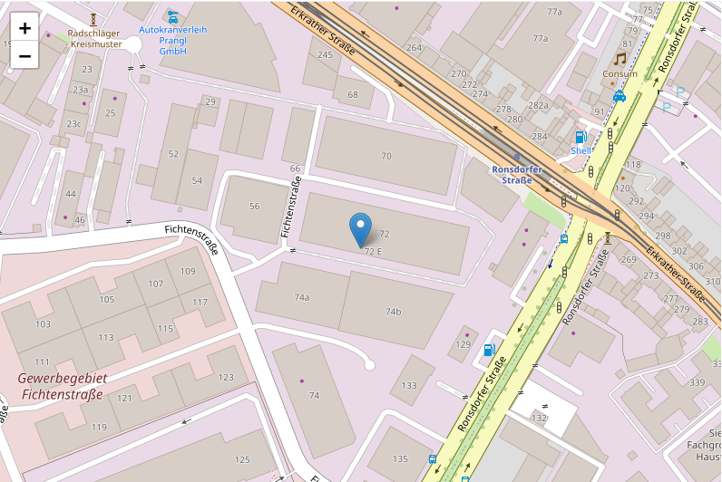 Karte Anfahrt OpenStreetMap